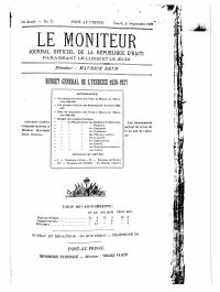 (FY1927) Bidjè jeneral ekzèsis 1926-1927 (Le Moniteur, No 73)