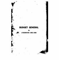 (FY1952) Bidjè jeneral ekzèsis 1951-1952 (edisyon relye)
