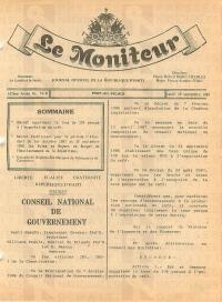 (1987-09) General Budget of the Republic of Haiti, Fiscal Year 1987-1988