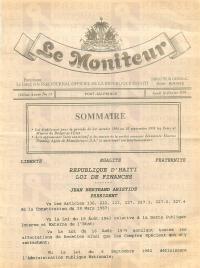 (1995-01) General Budget of the Republic of Haiti, Fiscal Year 1994-1995