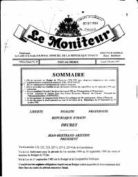 (1995-10) General Budget of the Republic of Haiti, Fiscal Year 1994-1995