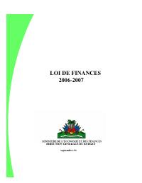 (2006-09) Budget Law for FY2006-2007