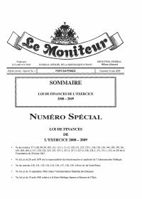 (2009-06) General Budget of the Republic of Haiti, Fiscal Year 2008-2009