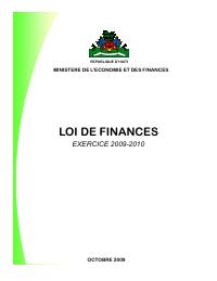 (FY2010) Finance Law for Fiscal Year 2009-2010 (October 2009 edition, original digital text)