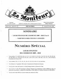 (2009-10) General Budget of the Republic of Haiti, Fiscal Year 2009-2010