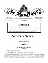 (2014-10) General Budget of the Republic of Haiti, Fiscal Year 2014-2015