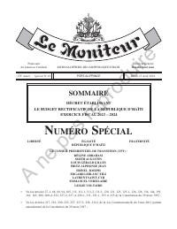 (FY2024) Dekre ki etabli bidjè rektifikatif Repiblik Ayiti pou egzèsis fiskal 2023-2024