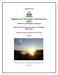 (2026-06) Kad jesyon anviwònmantal ak sosyal (CGES) Pwojè ranfòsman finans piblik (PReGeFiP)