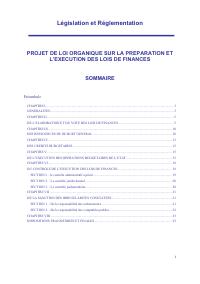 (2005) Draft Organic Law on the Preparation and Execution of Budget Laws