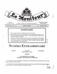 (2006-06) Order establishing particular statutes (6 May 2006)
