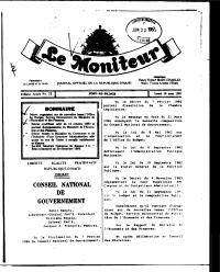 (1987-03) Decree reorganizing the Budget Office (5 Mar 1987)