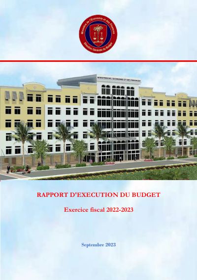 Budget execution report, fiscal year 2022-2023, 1 October to 30 September
