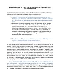 (2022-12) Analytical summary of the Table of State financial operations (TOFE), position at 31 December 2022