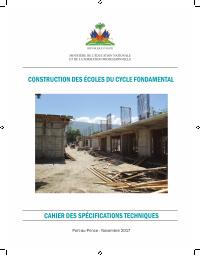 (2017-11) Technical Specifications for the Construction of Basic-Cycle Schools
