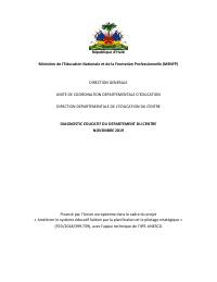 Diagnostic éducatif du département du Centre