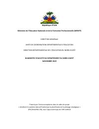 Diagnostic éducatif du département du Nord-Ouest