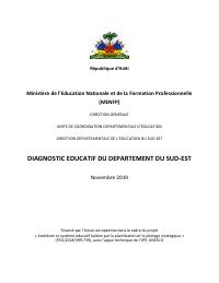 Diagnostic éducatif du département du Sud-Est