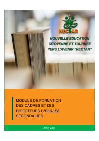 Module de formation des cadres et des directeurs d'écoles secondaires