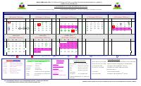 School Calendar 2019-2020