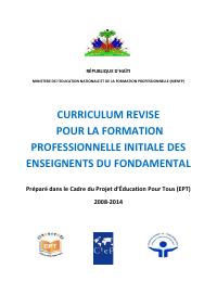Revised Curriculum for the Accelerated Initial Training of Primary Teachers