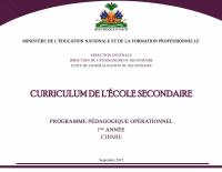 Detailed Syllabus for Chemistry, 1st Year of the New Secondary