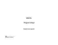 Detailed Syllabus for Haitian Creole, 4th Year of the New Secondary