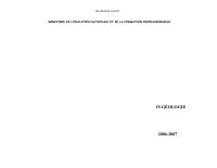 Detailed Syllabus for Geology, 1st Year of the New Secondary