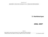 Detailed Syllabus for Mathematics, 1st Year of the New Secondary