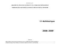 Detailed Syllabus for Mathematics, 2nd Year of the New Secondary