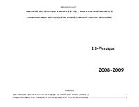 Detailed Syllabus for Physics, 2nd Year of the New Secondary