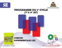 Programme du 3e cycle de l'enseignement fondamental : Sciences expérimentales