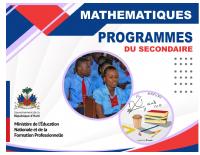 Pwogram Remanye Ansèyman Segondè: Matematik