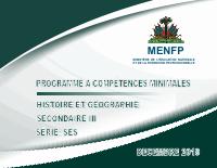 (2019-12) Minimum Competencies Programme: History and Geography, Secondary III (SES stream)