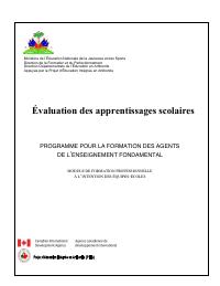 Training Programme for Education Officers: Assessment of Learning