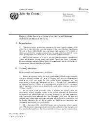 (2005) Report of the Secretary-General on the United Nations Stabilization Mission in Haiti (S/2005/124)