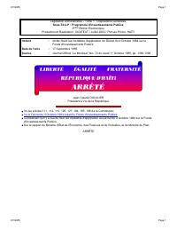 Order Setting Implementation Rules for the Public Investment Program