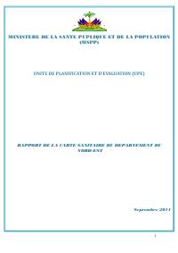 Rapport de la carte sanitaire du département du Nord-Est