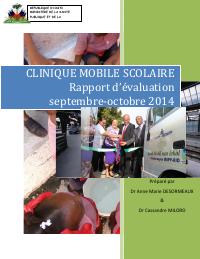 Clinique mobile scolaire : rapport d'évaluation, septembre-octobre 2014