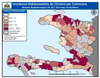 (2011-11-12) Weekly Cholera Incidence by Commune, Epidemiological Week 45, 2011