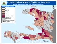 (2011-11-26) Weekly Cholera Incidence by Commune, Epidemiological Week 47, 2011