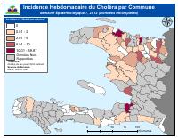 (2012-02-18) Ensidans cholera chak semèn pa komin, semèn epidemyolojik 7, 2012