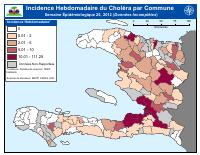 (2012-06-23) Weekly Cholera Incidence by Commune, Epidemiological Week 25, 2012