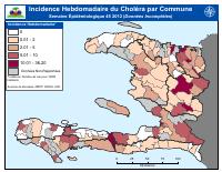 (2012-11-10) Weekly Cholera Incidence by Commune, Epidemiological Week 45, 2012