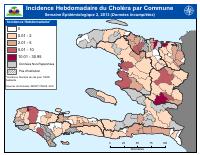 (2013-01-12) Weekly Cholera Incidence by Commune, Epidemiological Week 2, 2013
