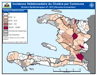 (2013-07-06) Ensidans cholera chak semèn pa komin, semèn epidemyolojik 27, 2013