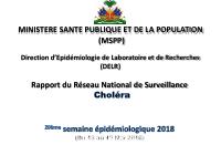 Pwofil estatistik kolera, 20yèm semèn epidemyolojik 2018