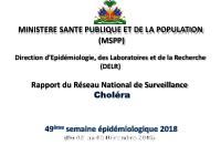 Pwofil estatistik kolera, 49yèm semèn epidemyolojik 2018