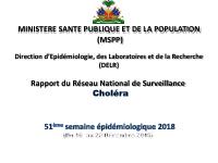 Pwofil estatistik kolera, 51yèm semèn epidemyolojik 2018