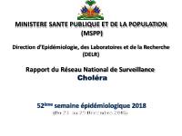 Pwofil estatistik kolera, 52yèm semèn epidemyolojik 2018