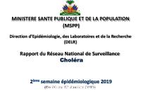 Pwofil estatistik kolera, 2yèm semèn epidemyolojik 2019